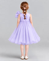 Lavender Ball Gown Girls Formal Dresses Back