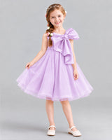Lilac Ball Gown Girls Formal Dresses Front
