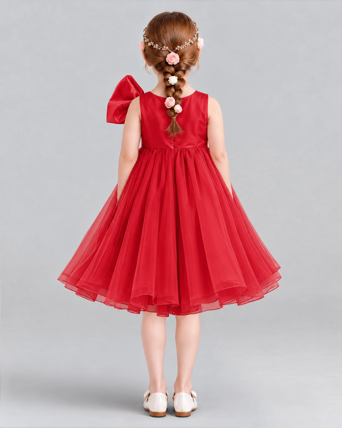 Windred Ball Gown Girls Formal Dresses Back