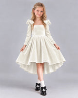 Ivory A-line Girls Formal Dress Front