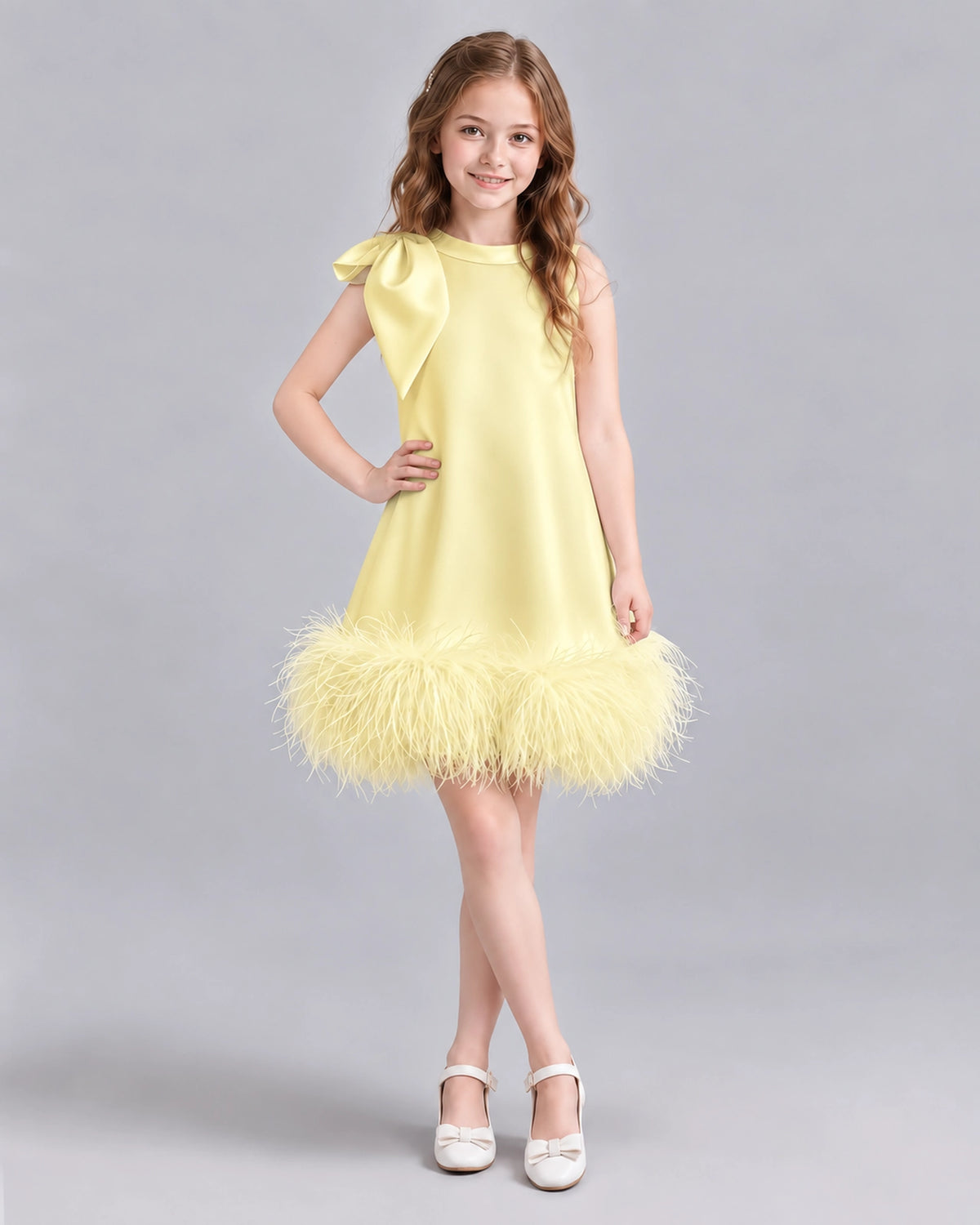 Daffodil A-line Girls Formal Dresses Front