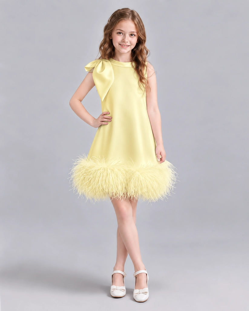 Daffodil A-line Girls Formal Dresses Front