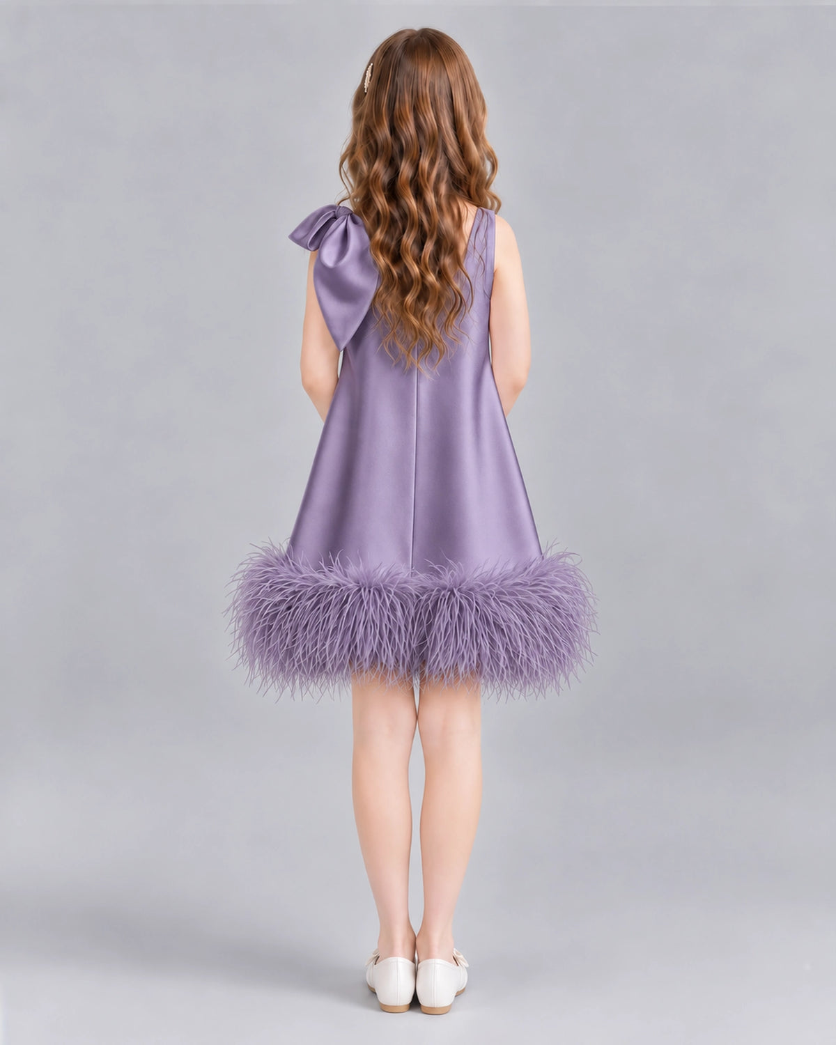Wisteria A-line Girls Formal Dresses Back