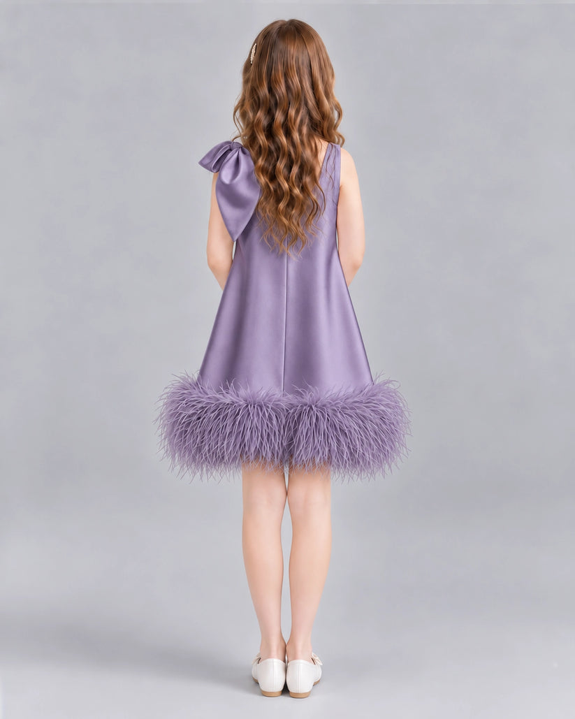 Wisteria A-line Girls Formal Dresses Back