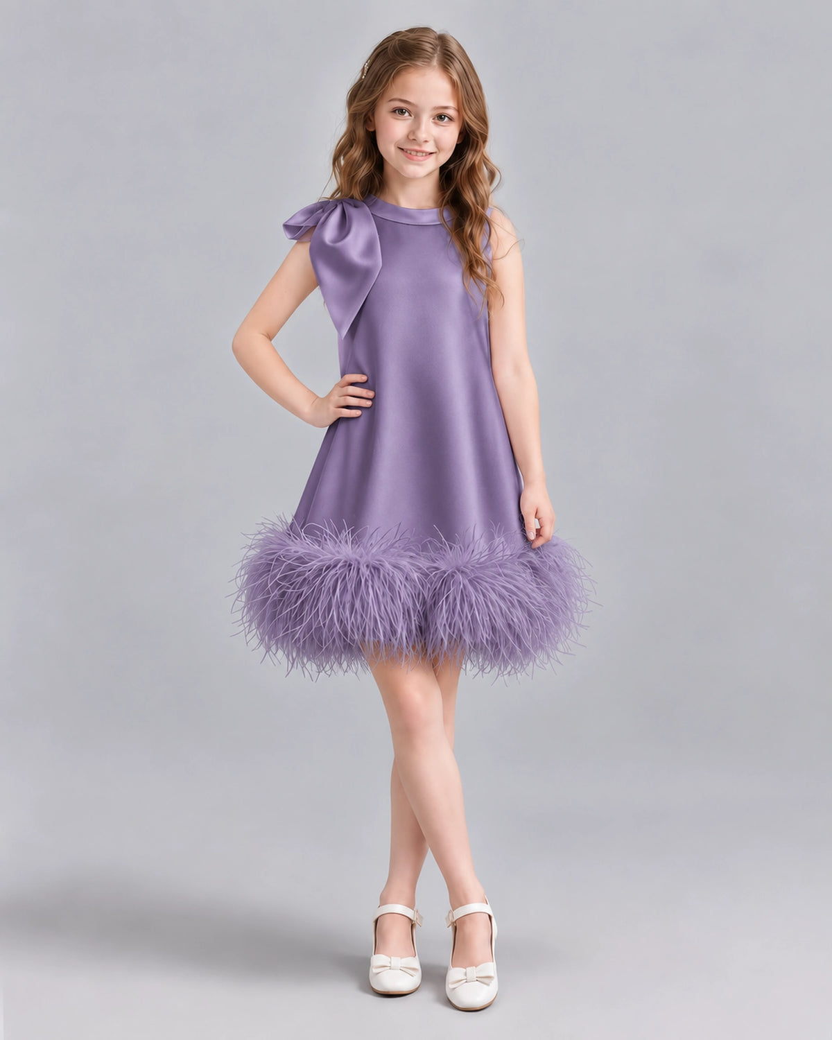 Wisteria A-line Girls Formal Dresses Front