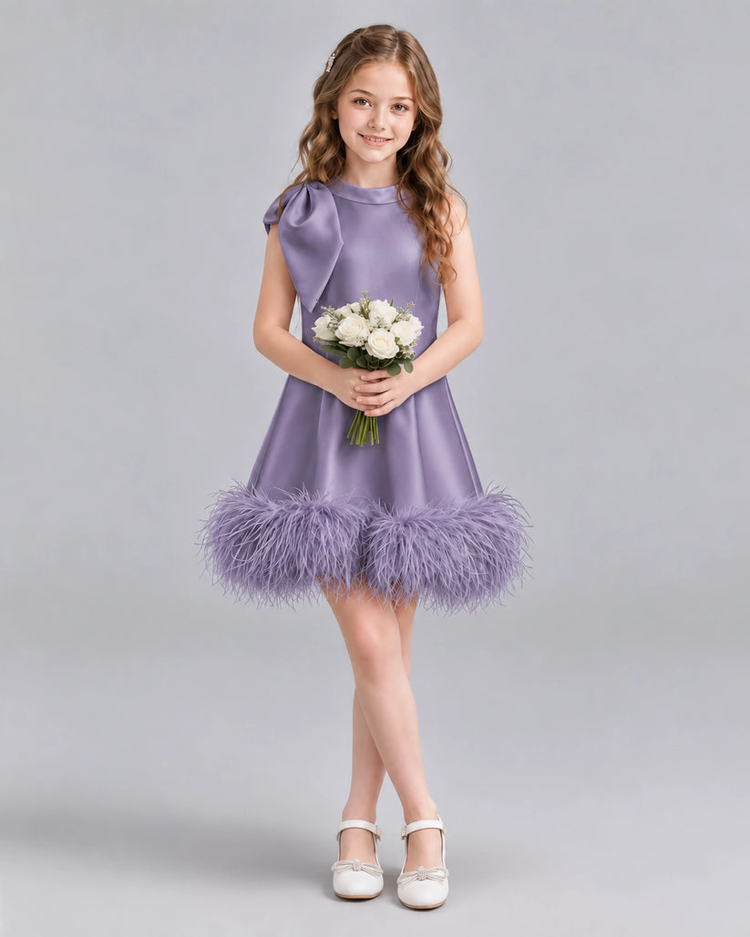 Wisteria A-line Girls Formal Dresses Pose