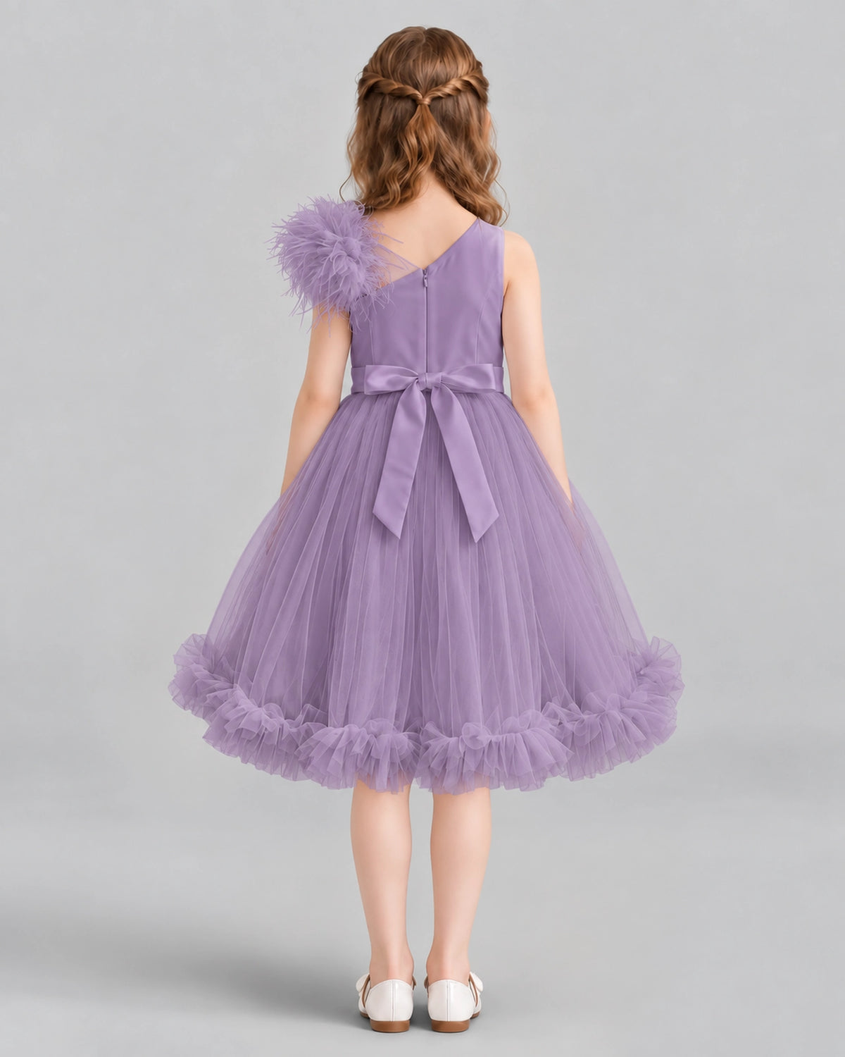 Wisteria A-line Girls Formal Dresses Back