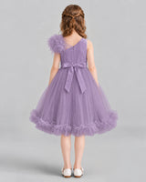 Wisteria A-line Girls Formal Dresses Back