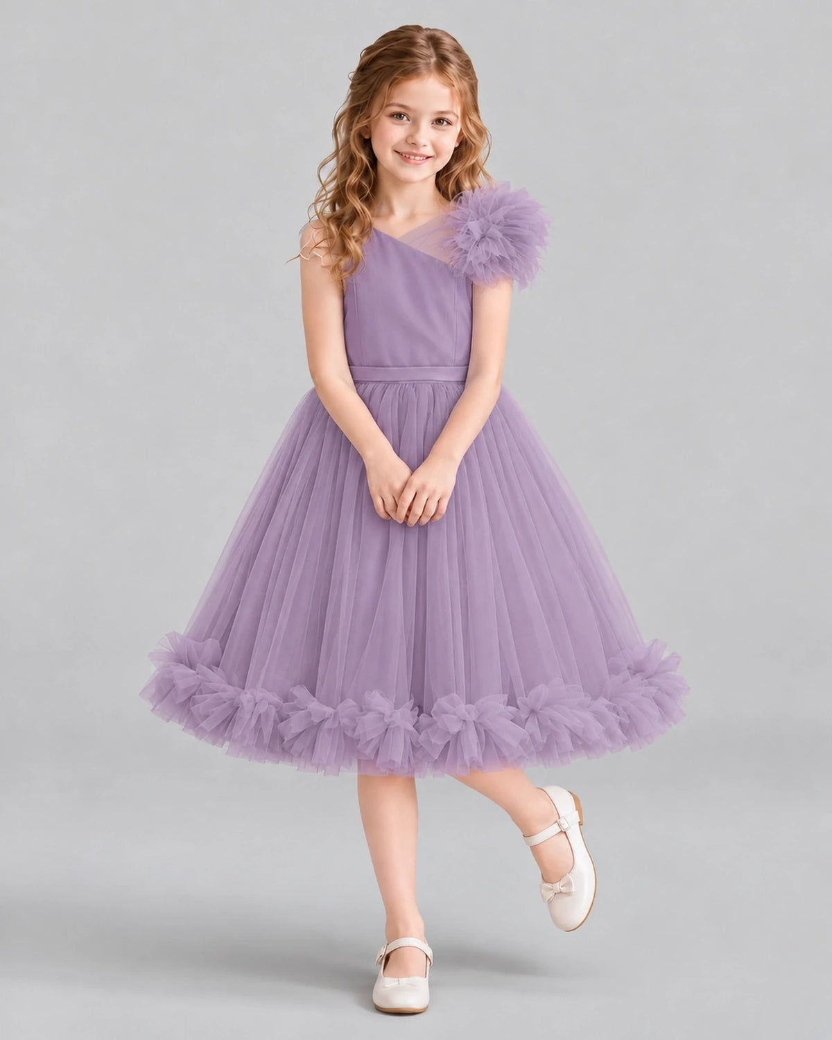 Wisteria A-line Girls Formal Dresses Front
