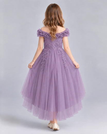 Wisteria Ball Gown Girls Formal Dresses Back