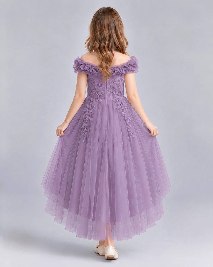 Wisteria Ball Gown Girls Formal Dresses Back