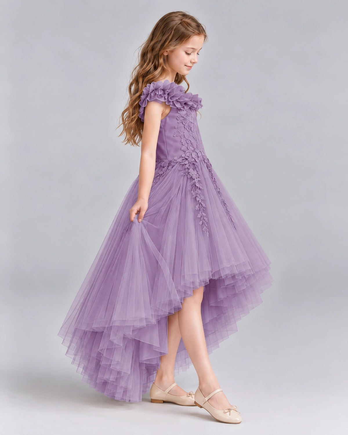 Wisteria Ball Gown Girls Formal Dresses Side