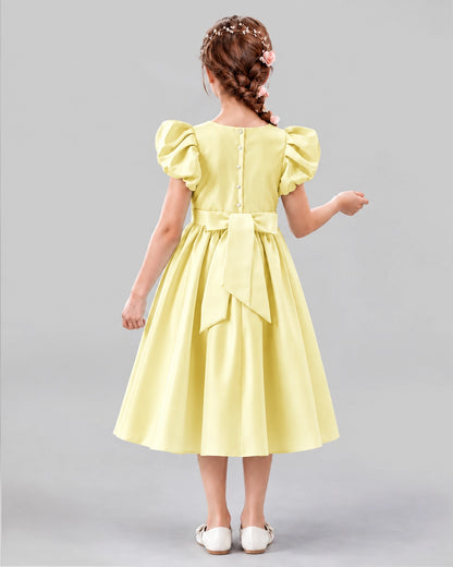Daffodil A-line Girls Formal Dresses Back