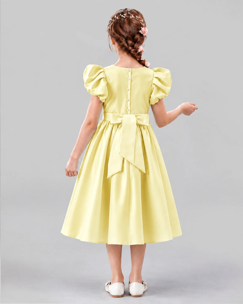 Daffodil A-line Girls Formal Dresses Back