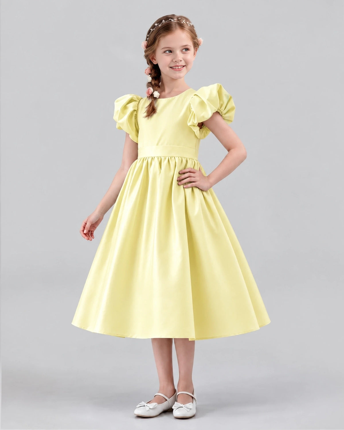 Daffodil A-line Girls Formal Dresses Side
