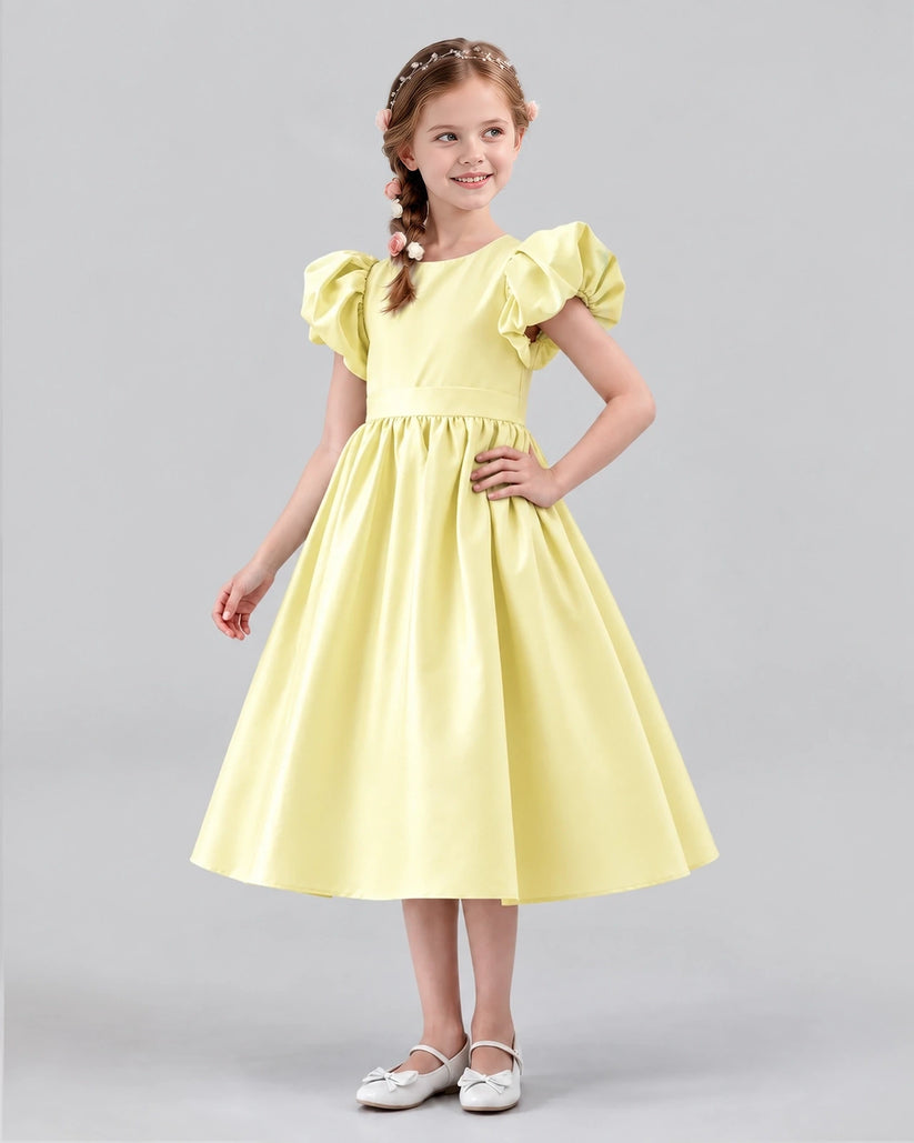 Daffodil A-line Girls Formal Dresses Side