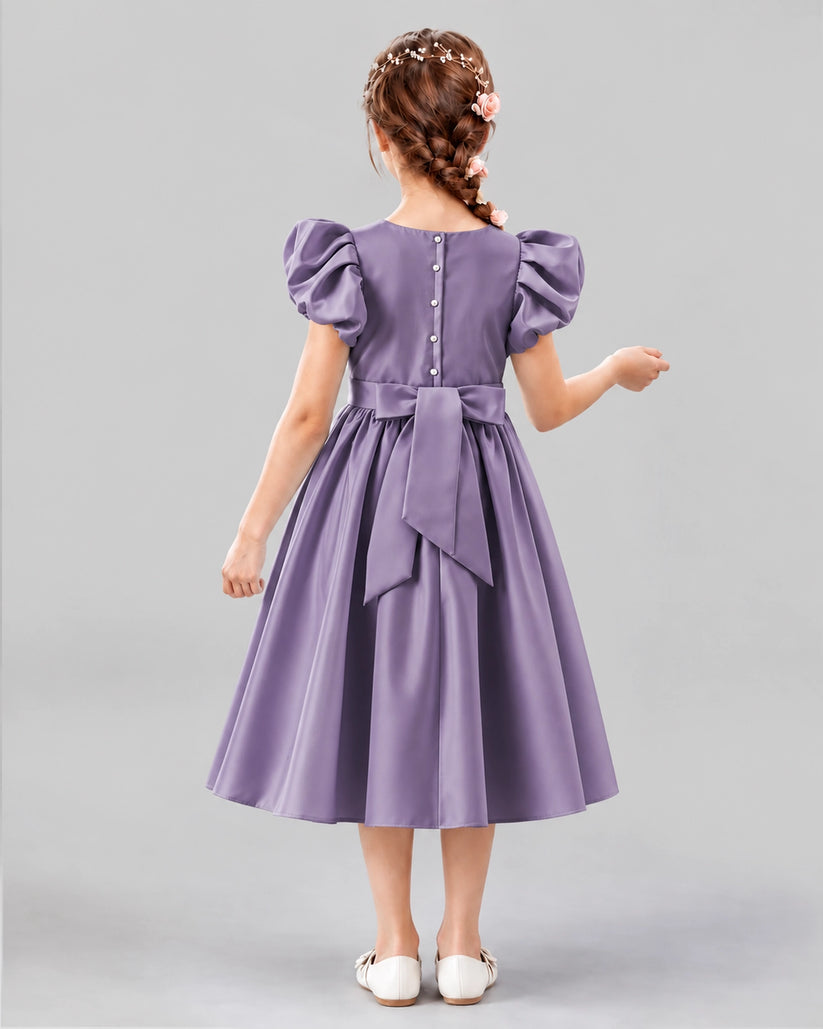 Wisteria A-line Girls Formal Dresses Back