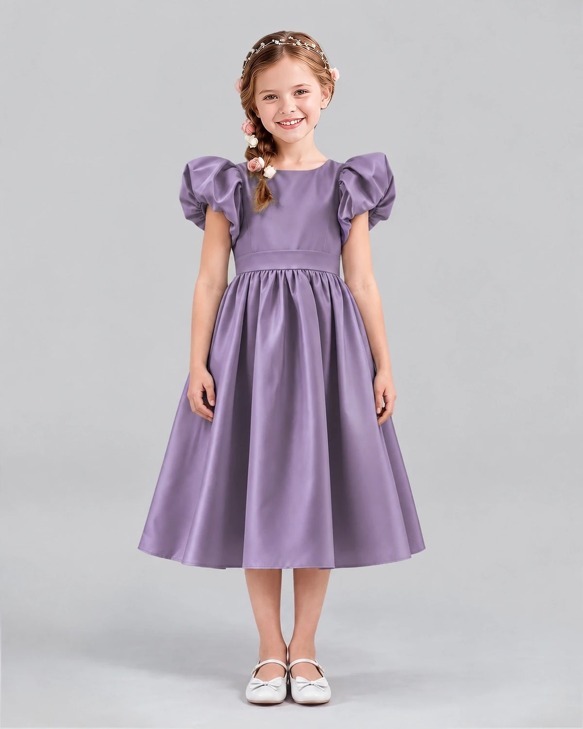Wisteria A-line Girls Formal Dresses Front
