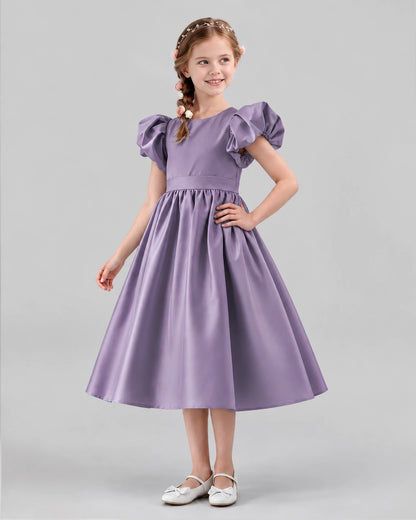 Wisteria A-line Girls Formal Dresses Side