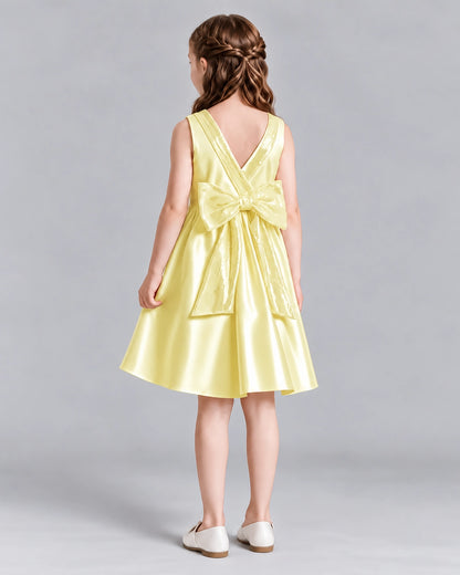 Daffodil A-line Girls Formal Dresses Back