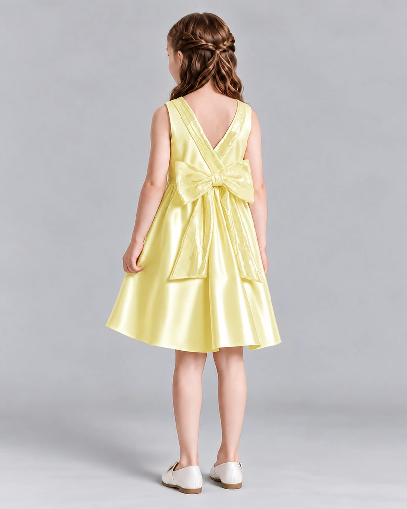 Daffodil A-line Girls Formal Dresses Back