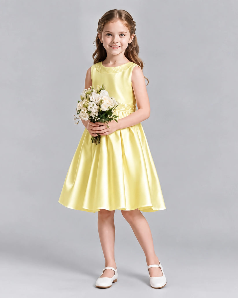 Daffodil A-line Girls Formal Dresses Front