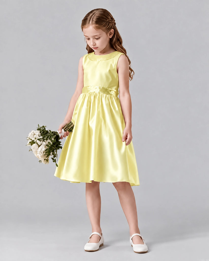 Daffodil A-line Girls Formal Dresses Side