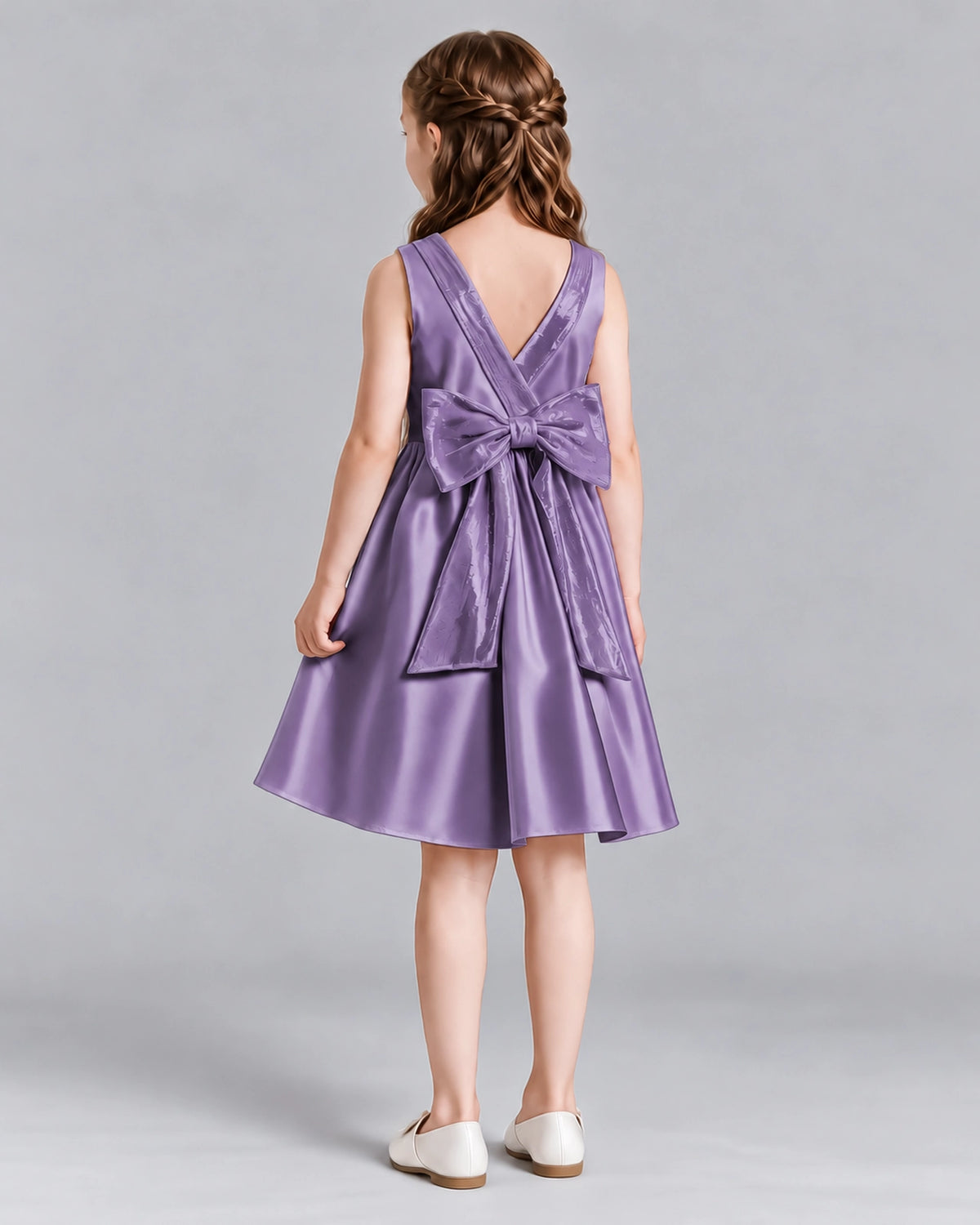 Wisteria A-line Girls Formal Dresses Back