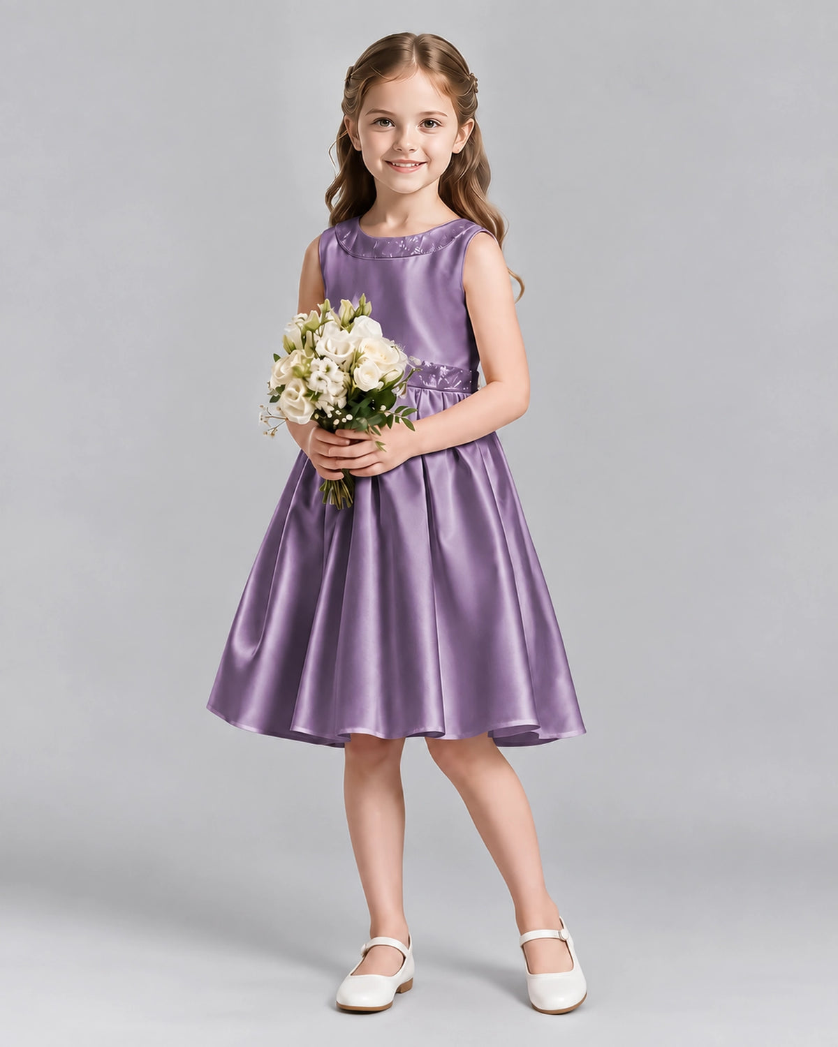 Wisteria A-line Girls Formal Dresses Front