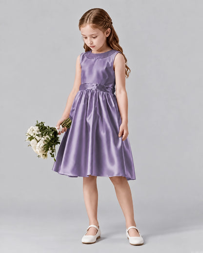 Wisteria A-line Girls Formal Dresses Side