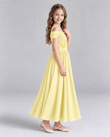 Daffodil A-line Junior Bridesmaid Dresses Side