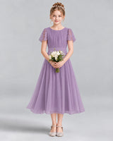Wisteria A-line Junior Bridesmaid Dresses Front