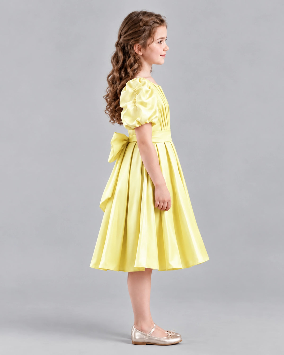 Daffodil A-line Girls Formal Dresses Side