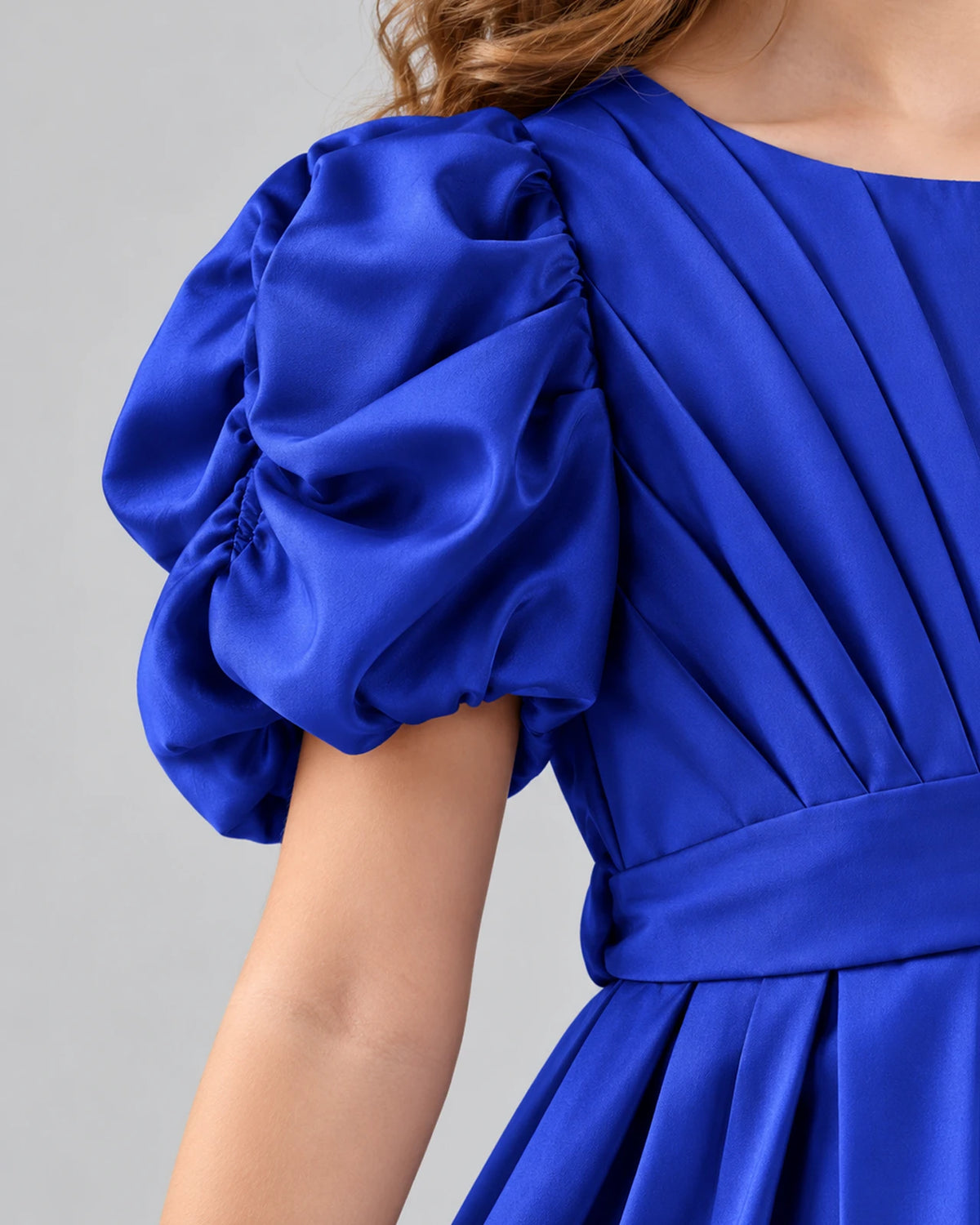 Royal Blue A-line Girls Formal Dresses Sleeve [Shared]