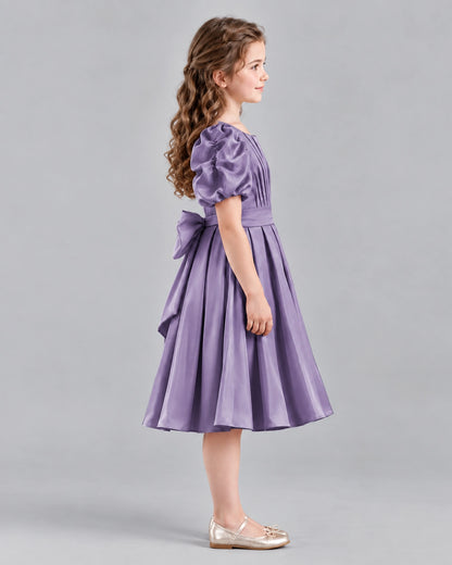 Wisteria A-line Girls Formal Dresses Side