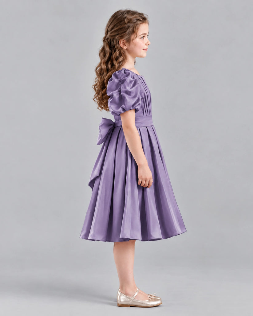 Wisteria A-line Girls Formal Dresses Side