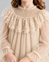 Champagne A-line Flower Girl Dresses Front [Shared]