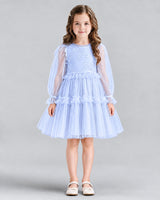 Lavender A-line Girls Formal Dresses Front