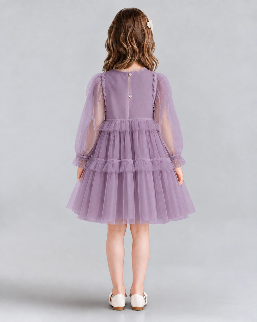 Wisteria A-line Girls Formal Dresses Back