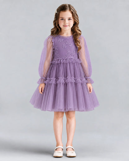 Wisteria A-line Girls Formal Dresses Front
