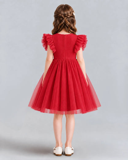 Windred A-line Girls Formal Dresses Back
