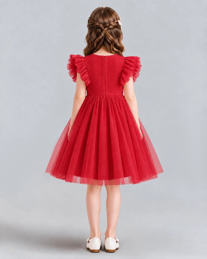 Windred A-line Girls Formal Dresses Back