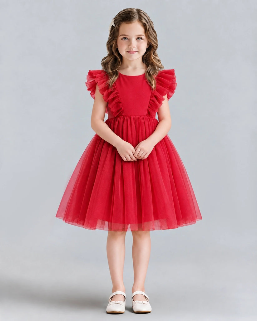 Windred A-line Girls Formal Dresses Front