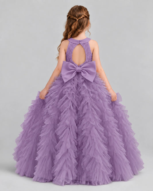 Wisteria Ball Gown Girls Pageant Dresses Back