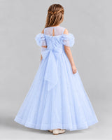 Lavender Ball Gown Girls Formal Dresses Back