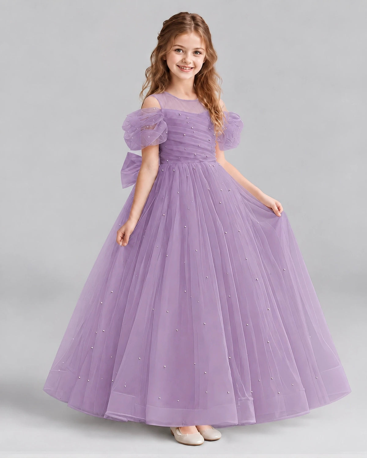 Wisteria Ball Gown Girls Formal Dresses Front