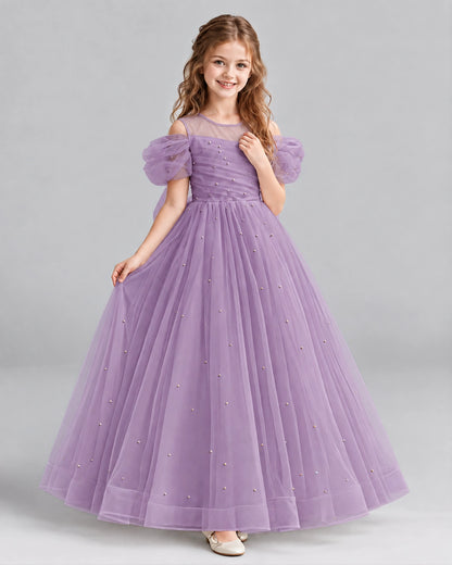 Wisteria Ball Gown Girls Formal Dresses Pose