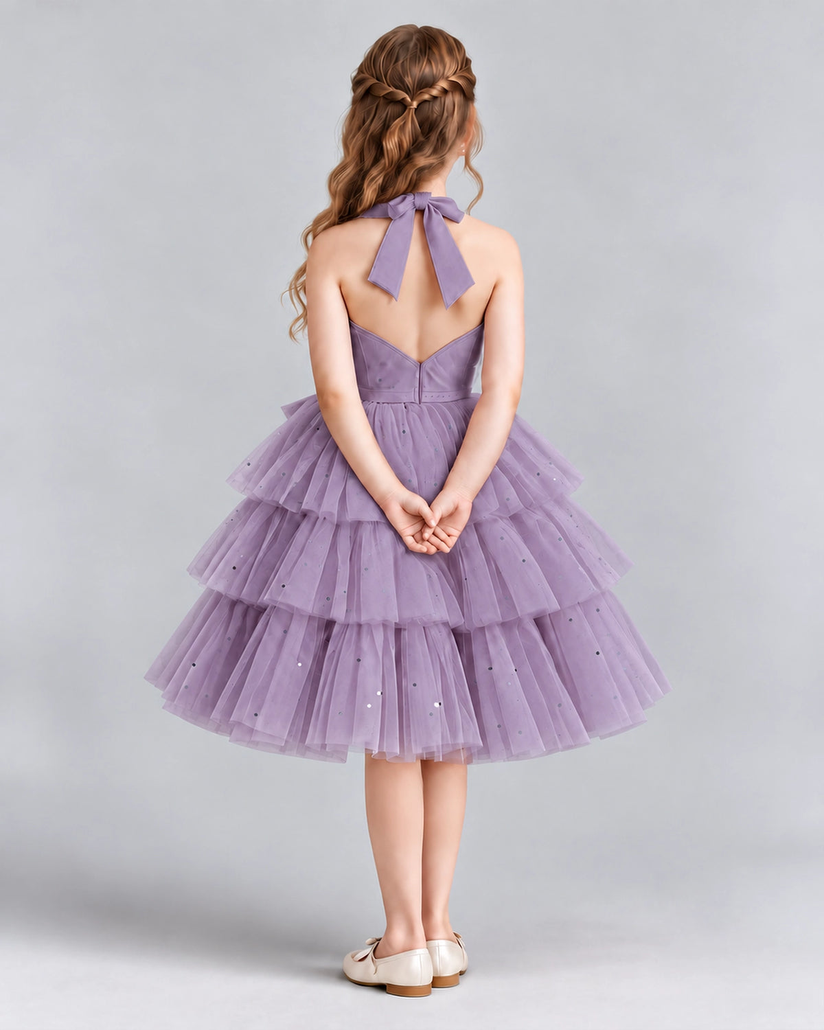 Wisteria Ball Gown Girls Formal Dresses Back