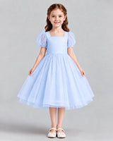Lavender A-line Girls Formal Dresses Front