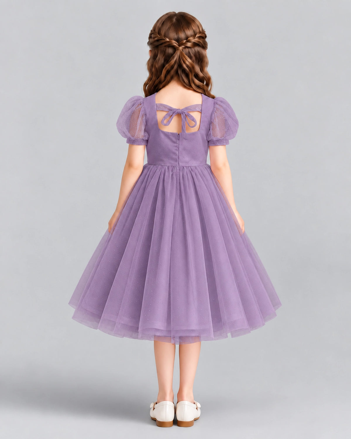 Wisteria A-line Girls Formal Dresses Back